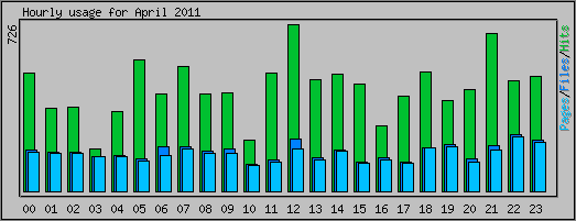 Hourly usage